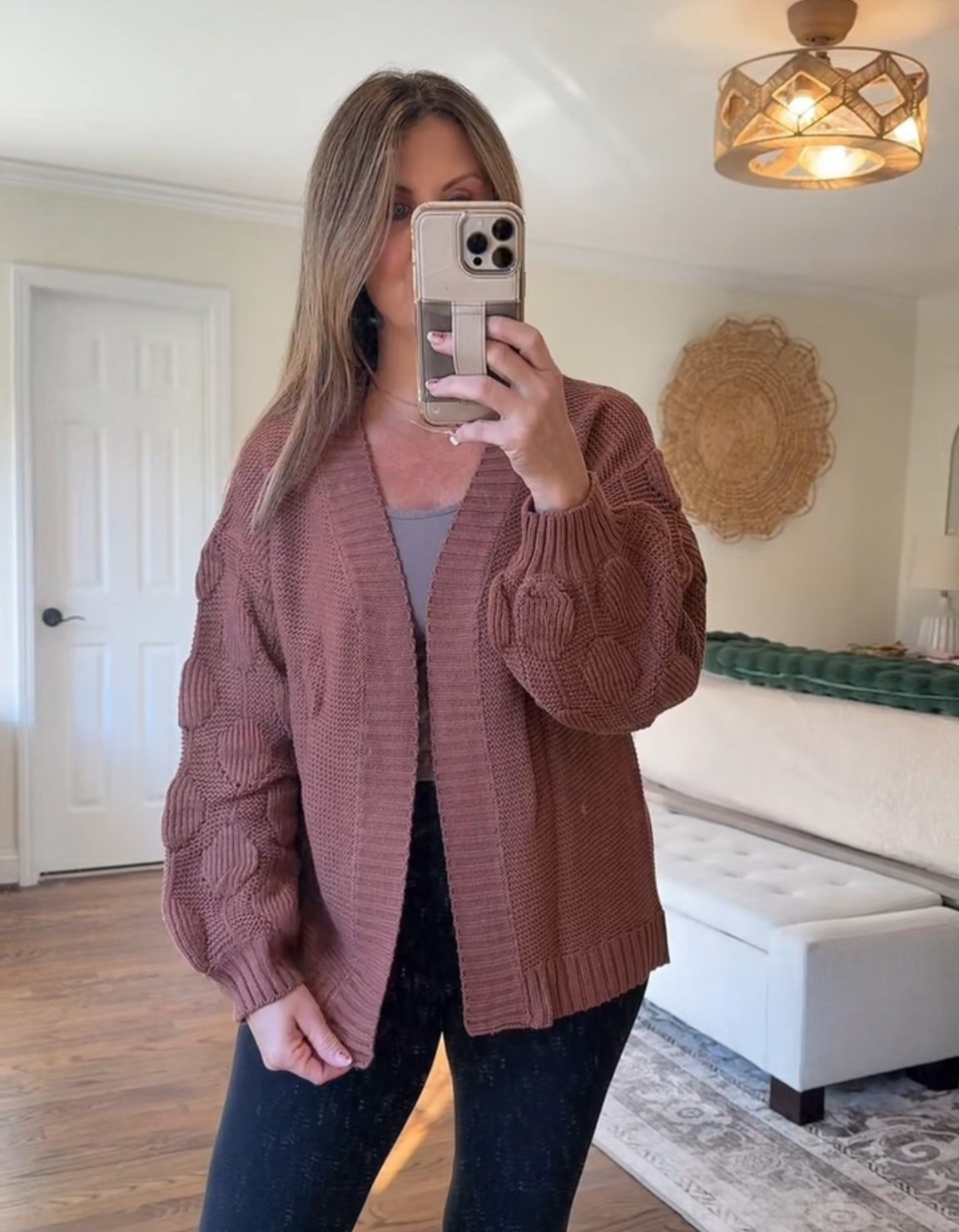 The sleeves sold me. Cozy and cute.🤎

#LTKmomlife #LTKOver40 #LTKootd