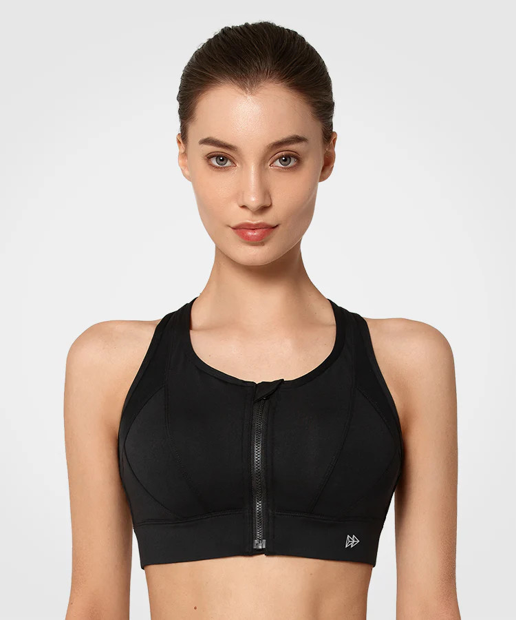 Power Cross Racerback Running Bra | Women's High Support Sports Bra | Yvette Sports Development