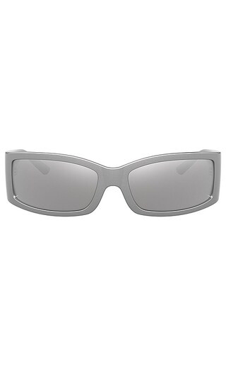 Racer Sunglasses in Metallic Grey | Revolve Clothing (Global)