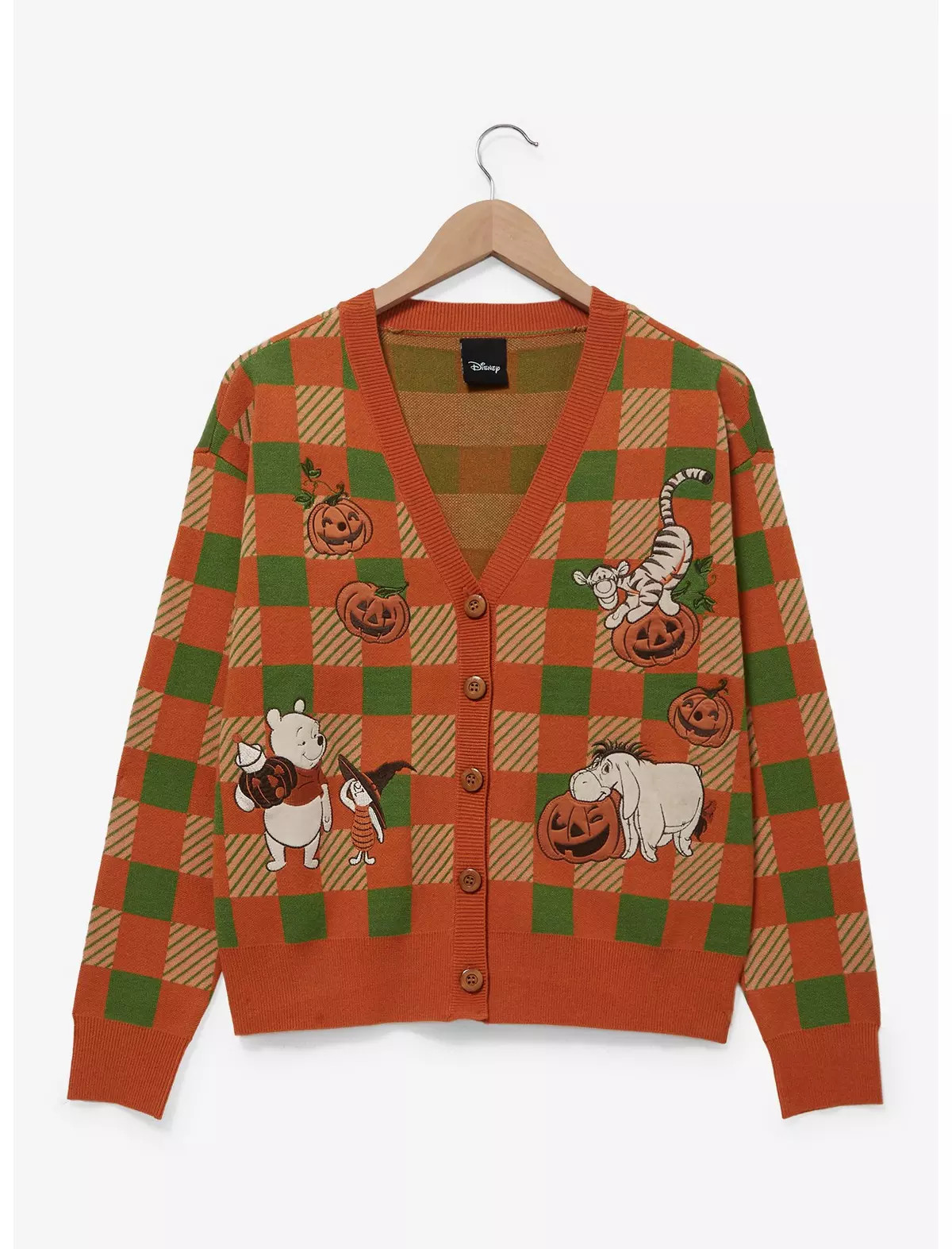 Disney Winnie the Pooh Plaid Pumpkins Women's Cardigan - BoxLunch Exclusive | BoxLunch