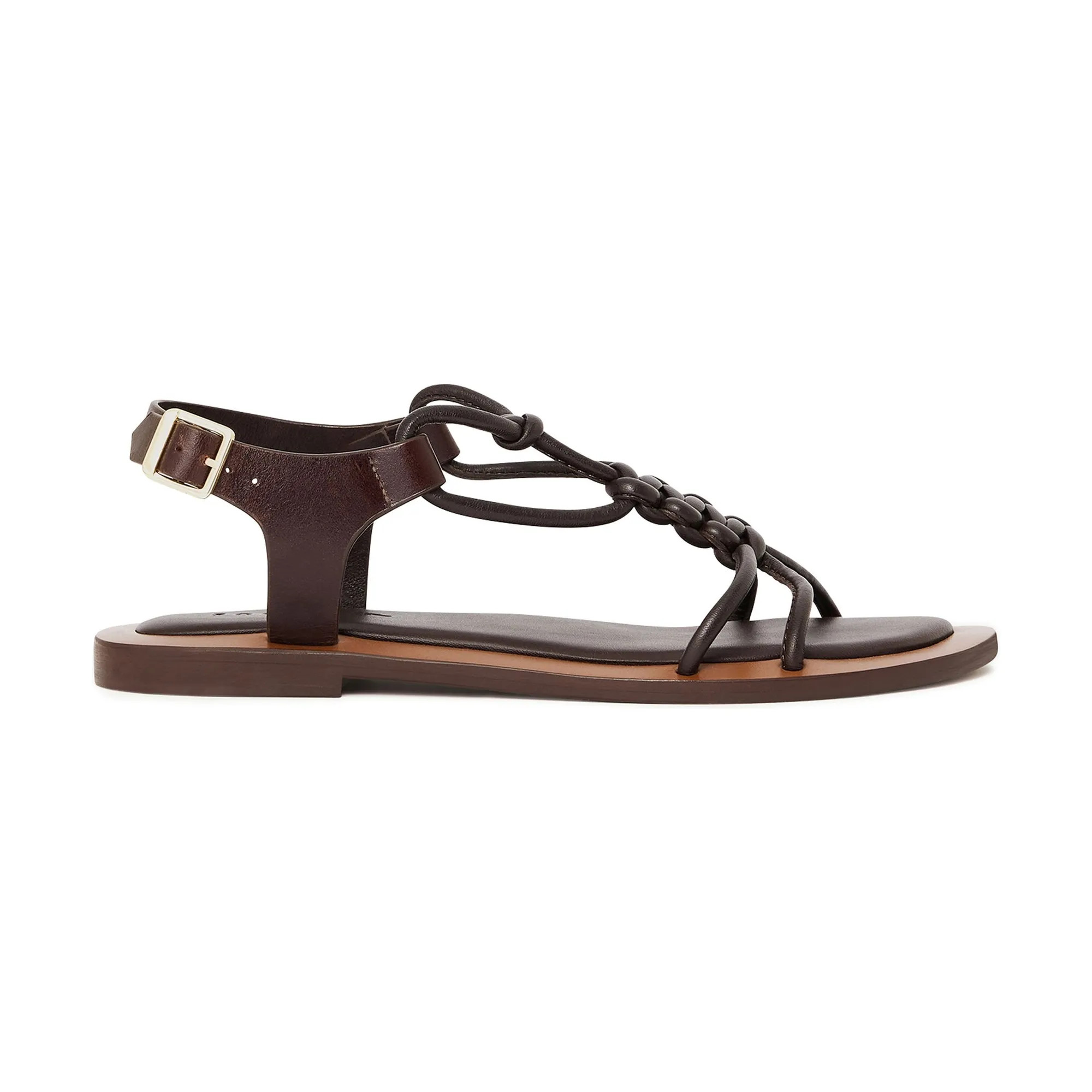 Tiny Leather Sandals | Brown | Smallable