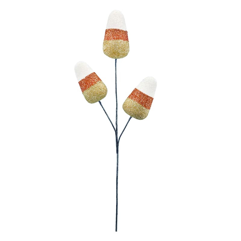 Candy Corn Pick, 16", Orange, Styrofoam, sold by At Home | At Home