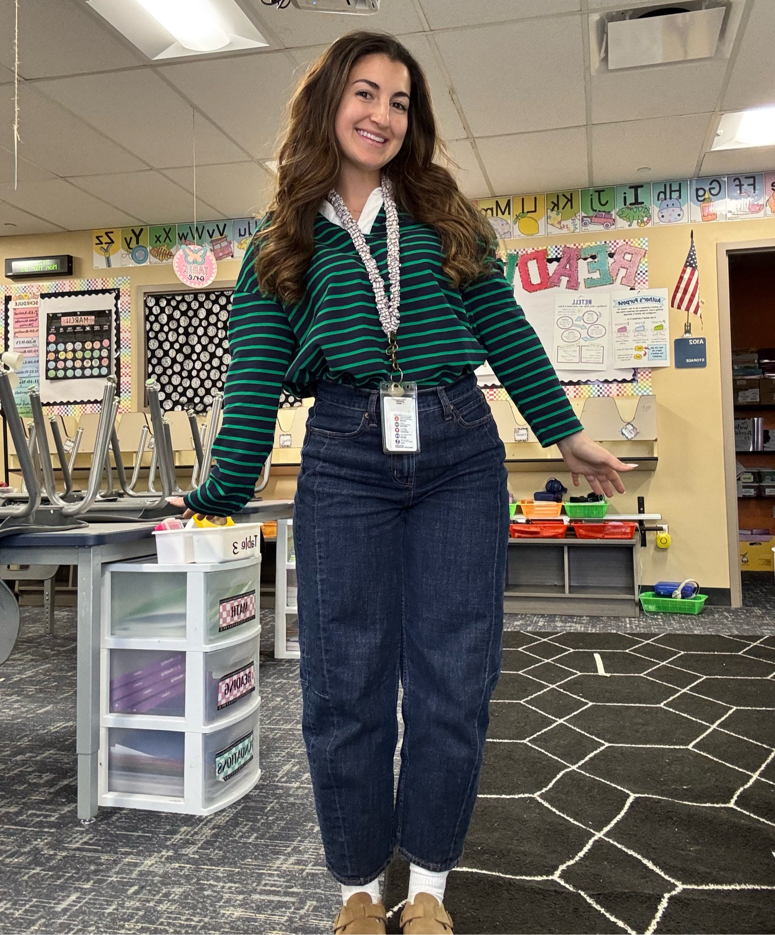 Casual teacher outfit💚 

#LTKShoeCrush #LTKWorkwear #LTKStyleTip