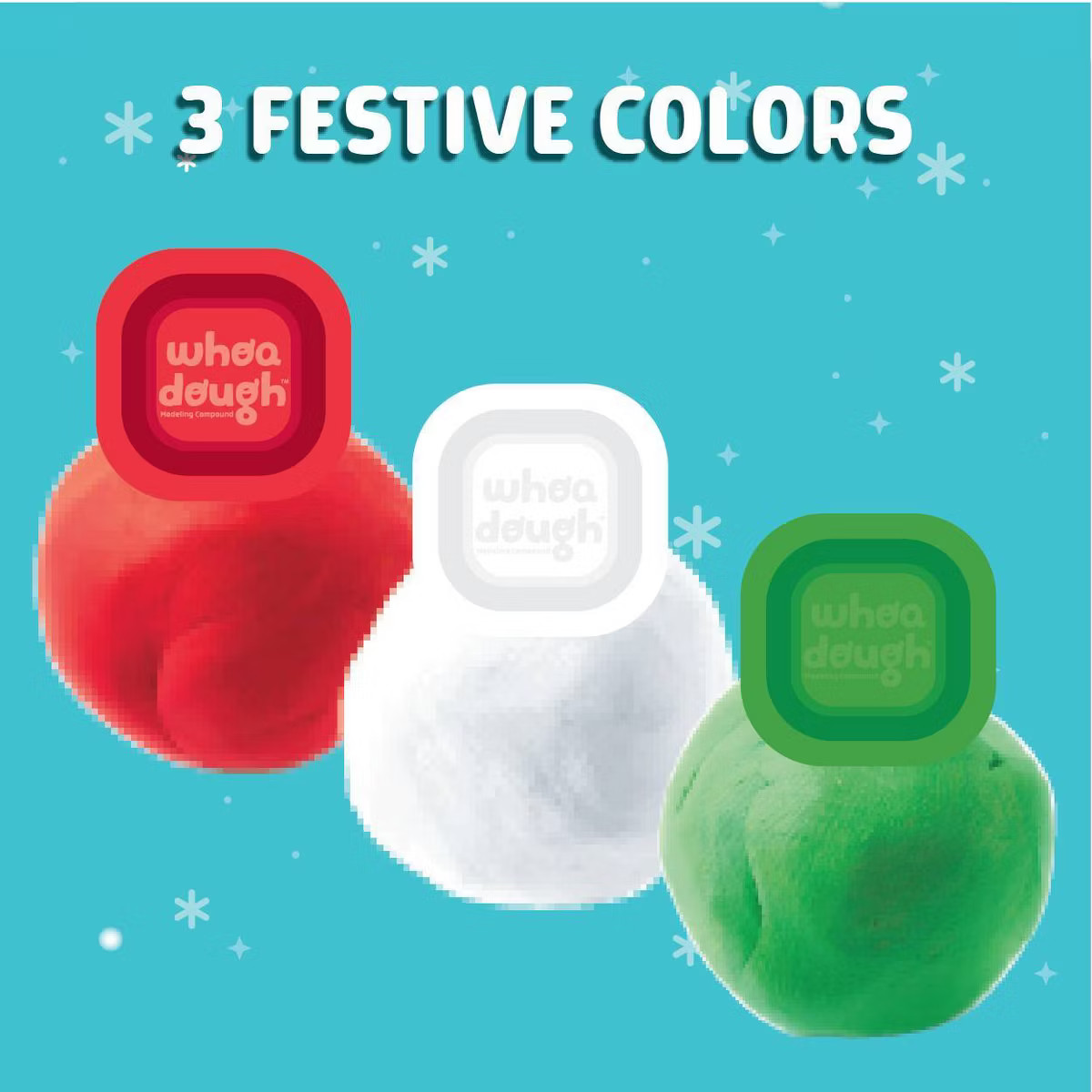 Chuckle & Roar Stocking Stuffer: 3pk Whoa Dough Holiday Stocking Modeling Dough | Target