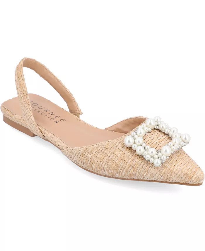 Women's Hannae Wide Width Embellished Flats | Macy's