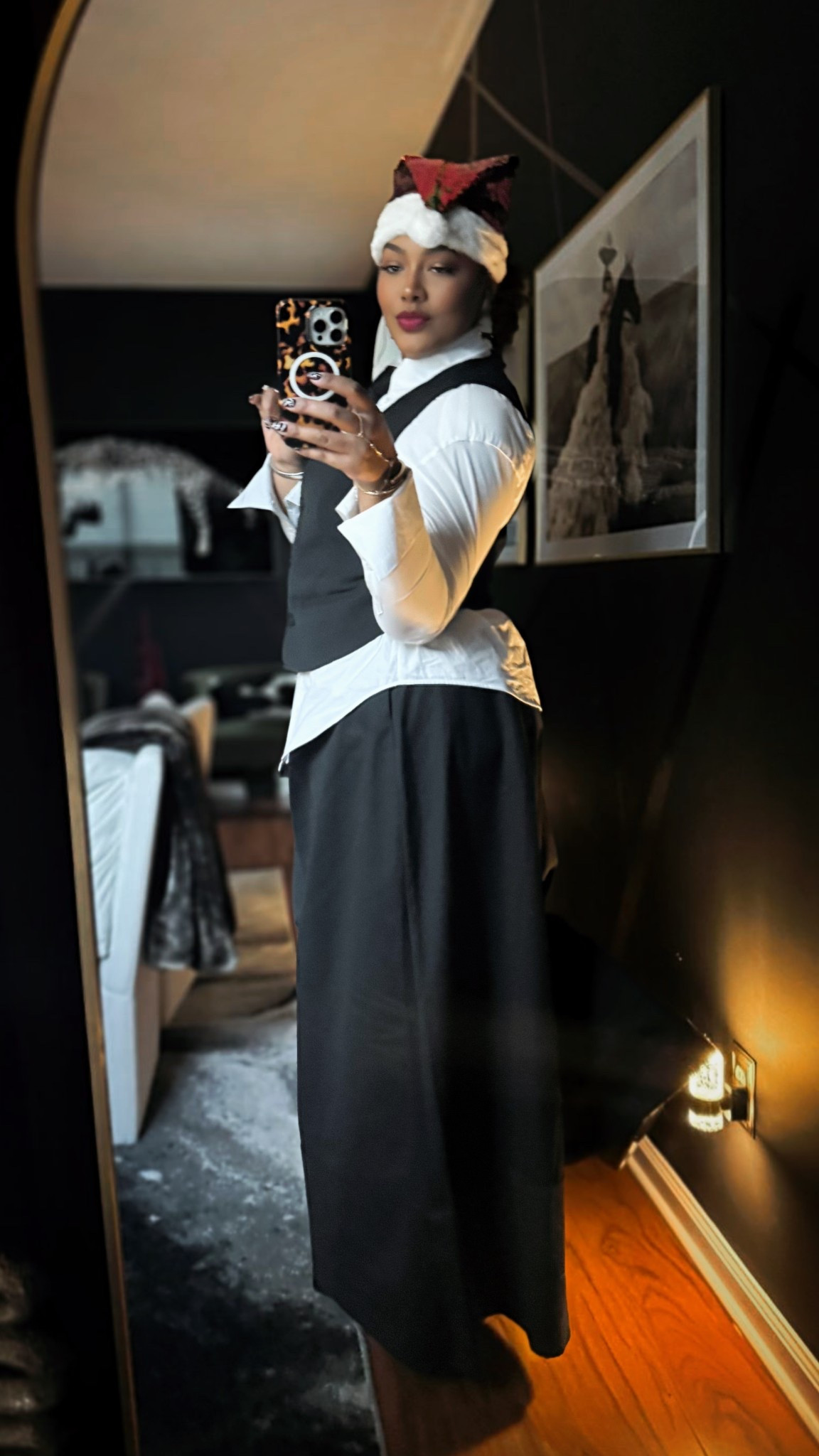 Soft luxury menswear–inspired look featuring a crisp white button-down styled with a black tie, corset vest, and fluid extreme wide-leg trousers. A refined, tailored silhouette that balances classic suiting with modern feminine structure. Effortless, polished, and designed for elevated everyday wear and editorial styling. Linking the exact pieces for easy shopping.
Pants are by Hanifa - Willow Pants 

#LTKStyle
#LTKFinds
#ShopToKnowIt
#StyledOnLTK
#LTKElevated
#LTKFashion
#MenswearInspired
#ModernTailoring
#TailoredStyle
#SuitingDetails
#QuietLuxuryStyle
#RefinedStyle
#ElevatedDressing
#EditorialStyle
#WideLegPants
#ExtremeWideLeg
#StatementSilhouette
#StructuredStyle
#ModernFeminine
#FashionForwardStyle
#PolishedEdge

#LTKWedding #LTKOver40