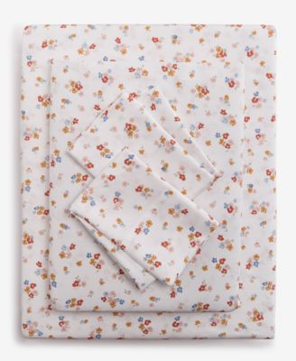 Printed Cotton Sateen 4-Pc. Sheet Set, King, Exclusively for Macy's | Macy's