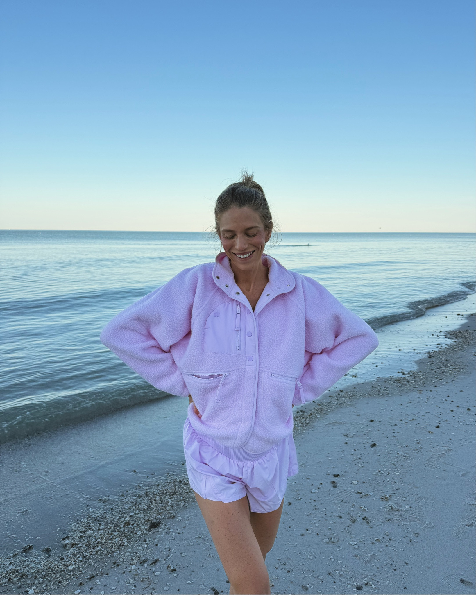 Wore this FP movement set on my walk this morning on the beach. Size medium in everything 

#LTKfitnessgoals #LTKmorningroutine #LTKActive