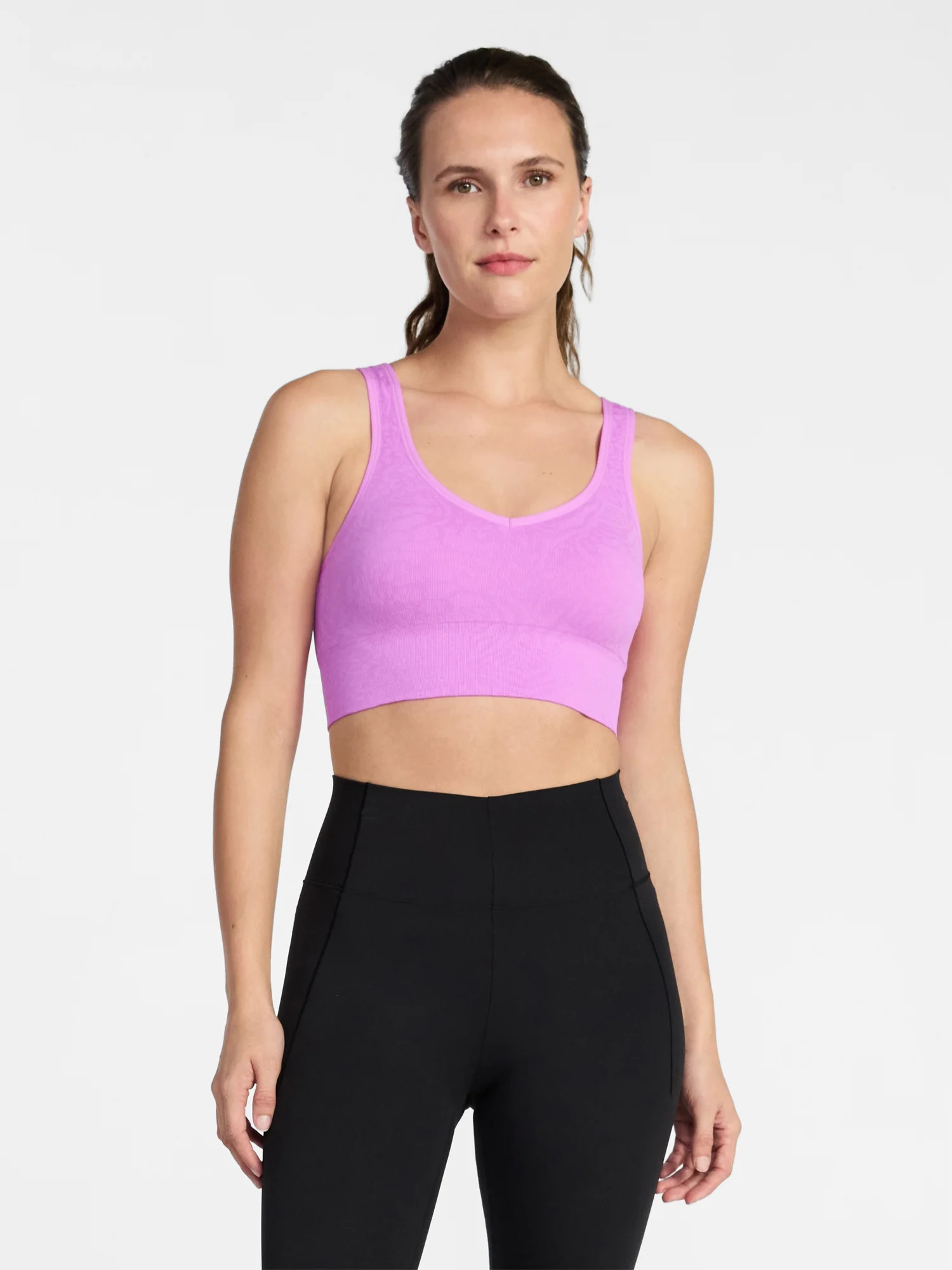 Avia Women's Low Support Seamless V-Neck Sports Bra, Sizes S-XXXL | Walmart (US)