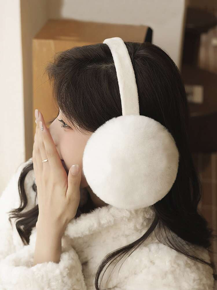 Solid Fuzzy Earmuffs | SHEIN