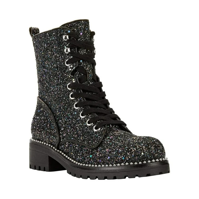 PORTLAND by Portland Boot Company Women's Glitter Lace Up Boots | Walmart (US)