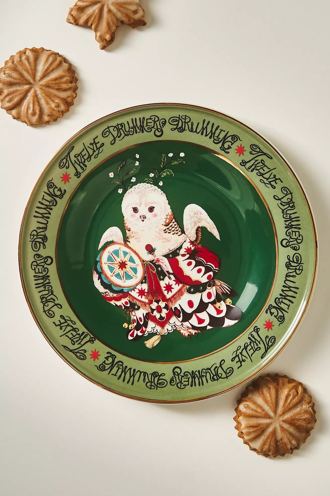 Phannapast Taychamaythakool x Anthropologie Twelve Days of Christmas Stoneware Dessert Plate | Anthropologie (US)