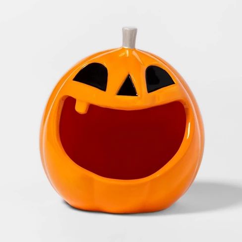 Pumpkin Ceramic Halloween Candy Bowl - Hyde & EEK! Boutique™ | Target