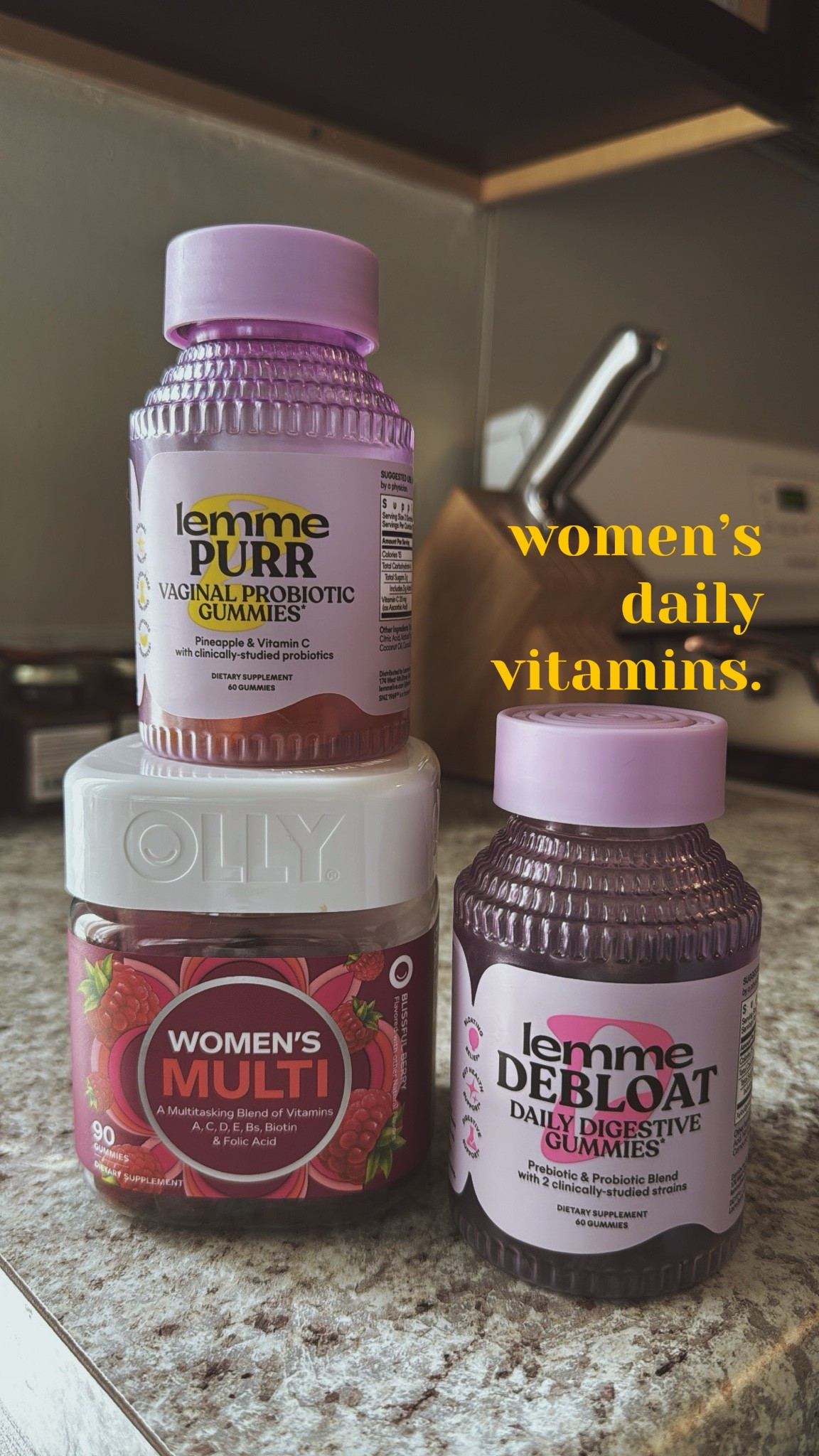 daily vitamins!

#LTKmorningroutine #LTKselfcare #LTKfitnessgoals