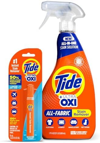 MADE BY NEHEMIAH Tide Rescue Laundry Stain Remover Spray with Oxi + Travel Size Tide To Go Pen, S... | Amazon (US)