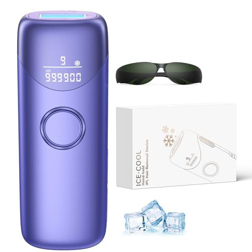 Ubroo Laser Hair Removal with 5℃ Ice Cooling,Hand-held Hair Removal Device IPL Hair Removal for Women and Men,Reduce Hair Regrowth,Full Body Use for Legs,Bikini,Armpits（Purple） | Amazon (US)