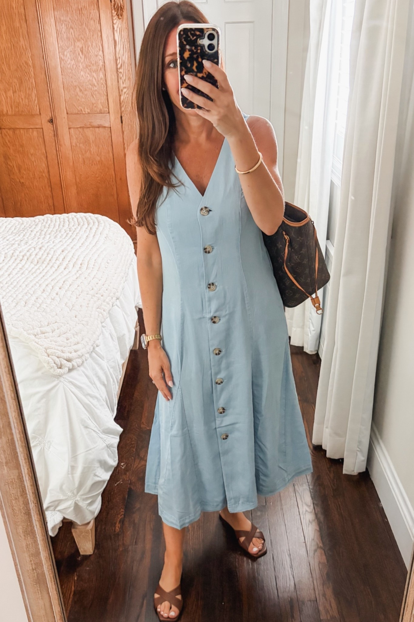 Walmart Chambray button down dress.  Teacher Outfit / Teacher Dress

#LTKOver40 #LTKWorkwear