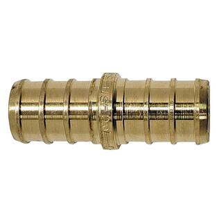 Apollo 1/2 in. Brass PEX-B Barb Coupling APXC1212 - The Home Depot | The Home Depot
