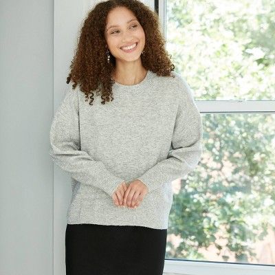 Women's Slouchy Crewneck Pullover Sweater - A New Day™ | Target