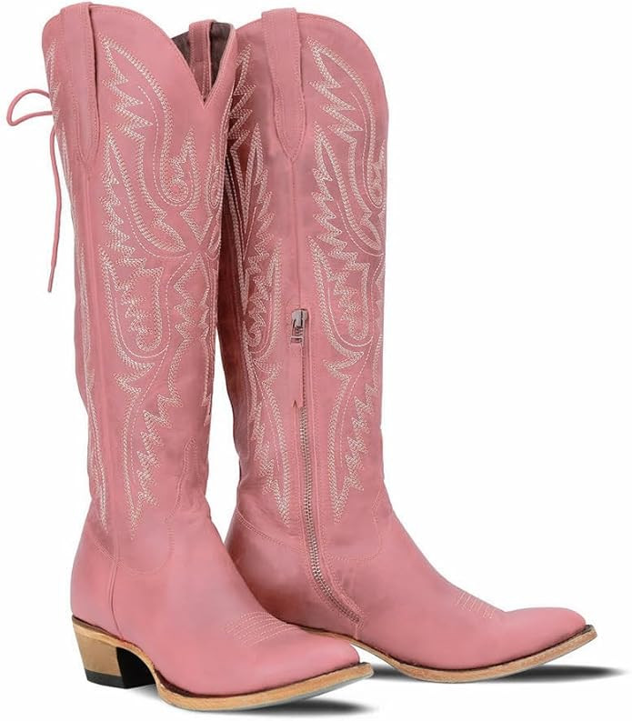 MissHeel Over the Knee Cowboy Boots for Women Adjustable Thigh High Cowgirl Boots | Amazon (US)