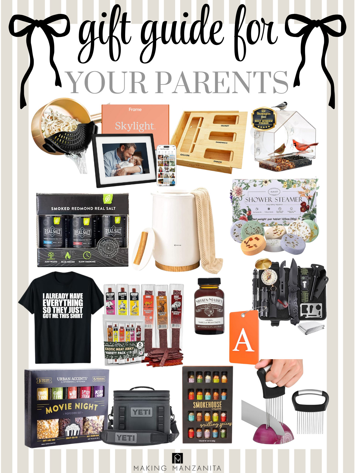 Gifts they’ll actually appreciate — cozy comforts, clever gadgets, and thoughtful home finds perfect for the parents (or in-laws) who already have it all. #giftguide
 

 #LTKCyberWeek #LTKGiftGuide #LTKHome