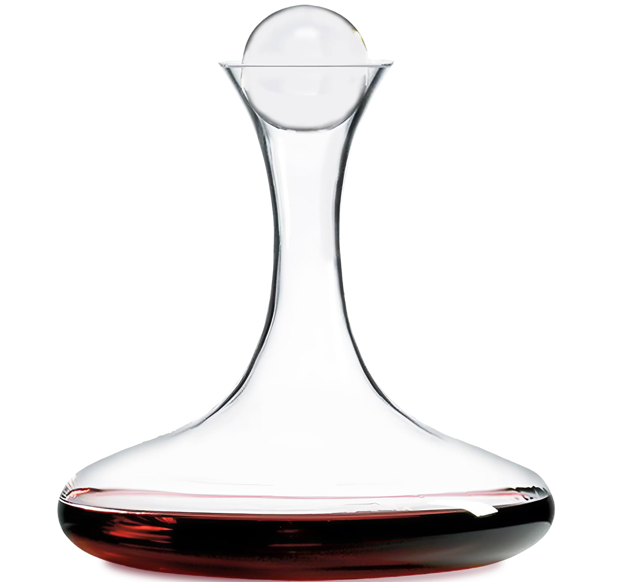 Large Wine Decanter | Hand-Crafted in Europe | 66 FL Oz | Crystal Ground Stopper | Wide Base for ... | Amazon (US)
