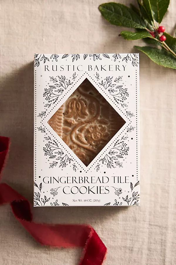 Rustic Bakery Gingerbread Tile Cookies | Anthropologie (US)