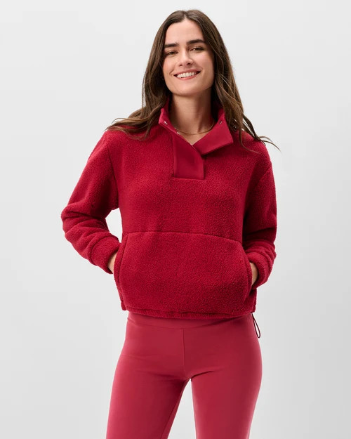 Olympia Sherpa Snap Pullover | johnnie O