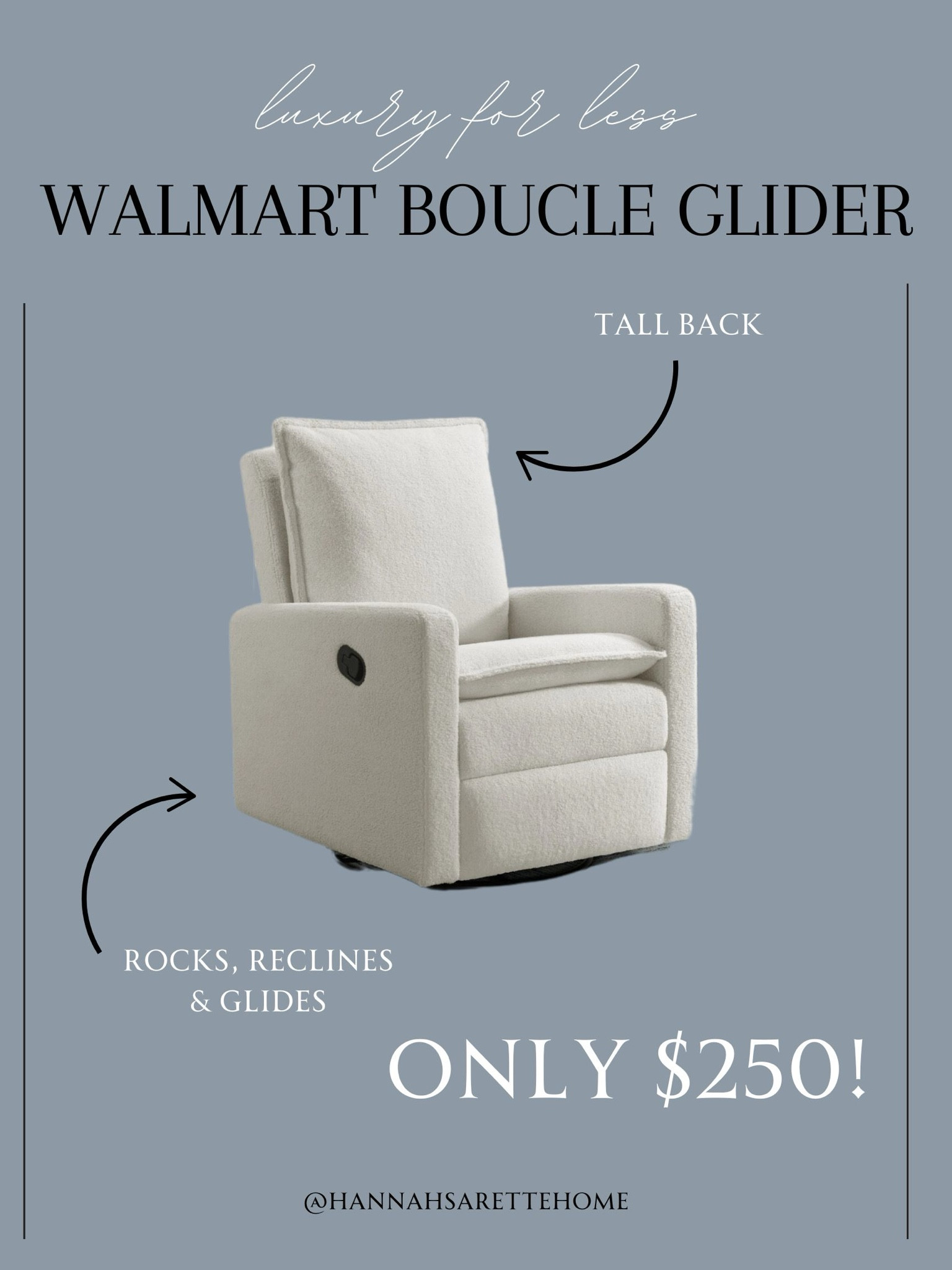 The BEST affordable nursery glider! It’s very solid and sturdy, and feels way more expensive than it is. I was shocked at the quality for the price. 

#LTKWatchNow #LTKHome