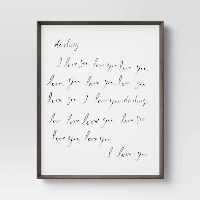 24" x 30" I Love You Framed Wall Art - Threshold™ | Target