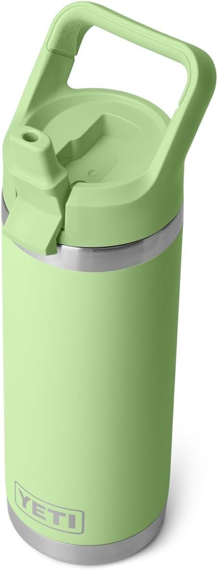 YETI Rambler 18 oz Bottle, Vacuum Insulated, Stainless Steel with Color Matching Straw Cap, Key L... | Amazon (US)