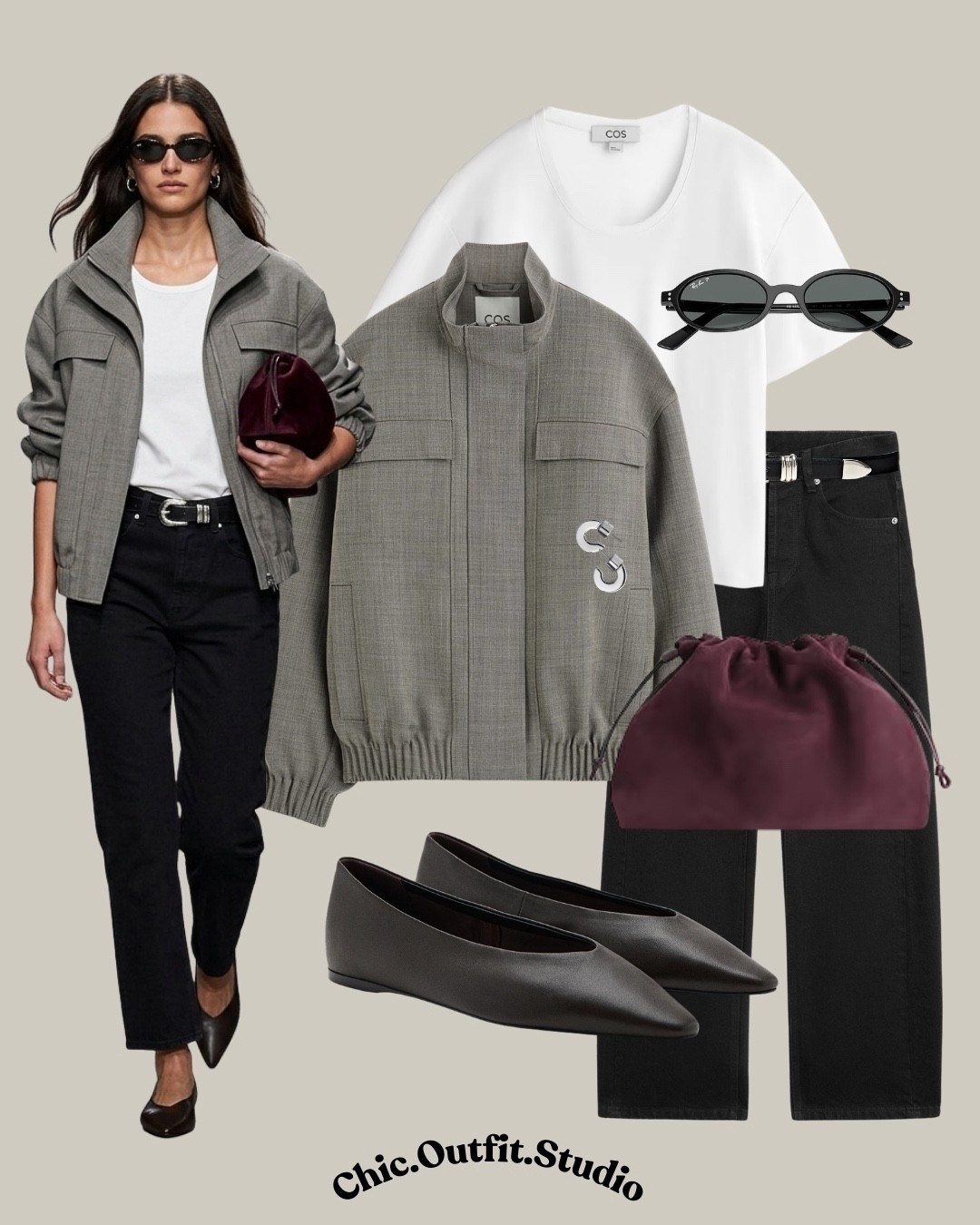 Minimal neutral spring look

✨A lightweight hunnel neck jacket paired with a white tee and black jeans creates a clean and modern spring outfit with a minimalist feel. Styled with sleek flats and structured accessories, this look works beautifully for office days, casual business meetings, gallery visits, or city evenings. A refined layered outfit that feels sophisticated while staying comfortable for everyday wear.

✨Tags: minimalist spring outfit women, neutral jacket outfit, black jeans outfit women, smart casual outfit ideas, European chic outfit, everyday elevated style, modern classic outfit, transitional spring wardrobe, funnel neck jacket

#LTKshoes #LTKspring #LTKstyletip