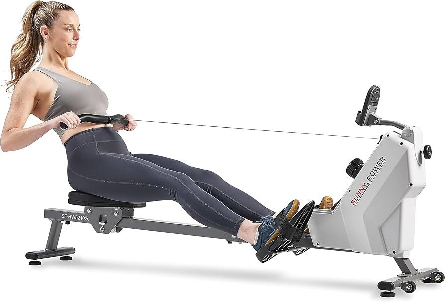 Sunny Health & Fitness Compact Rowing Machine for Home, Quiet & Smooth Motion with Optional Free ... | Amazon (US)