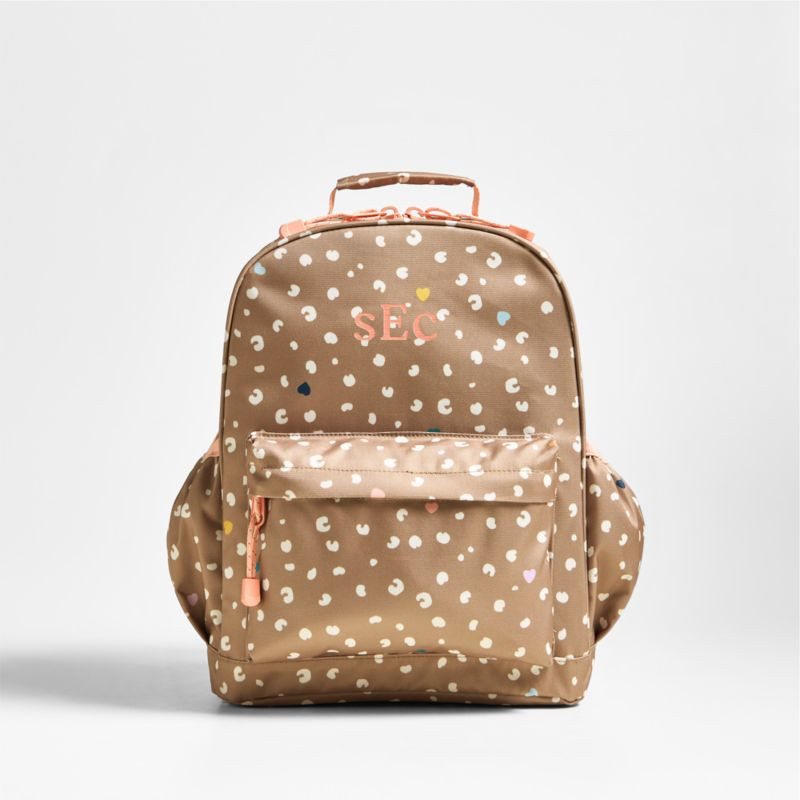 Dreamer Cheetah Charm Medium Kids Backpack with Side Pockets | Crate & Kids | Crate & Barrel