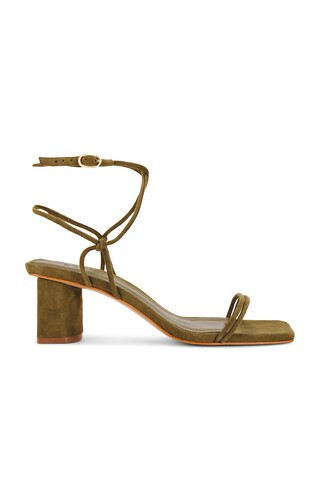 Schutz Pompeii Mid Sandal in Matcha from Revolve.com | Revolve Clothing (Global)