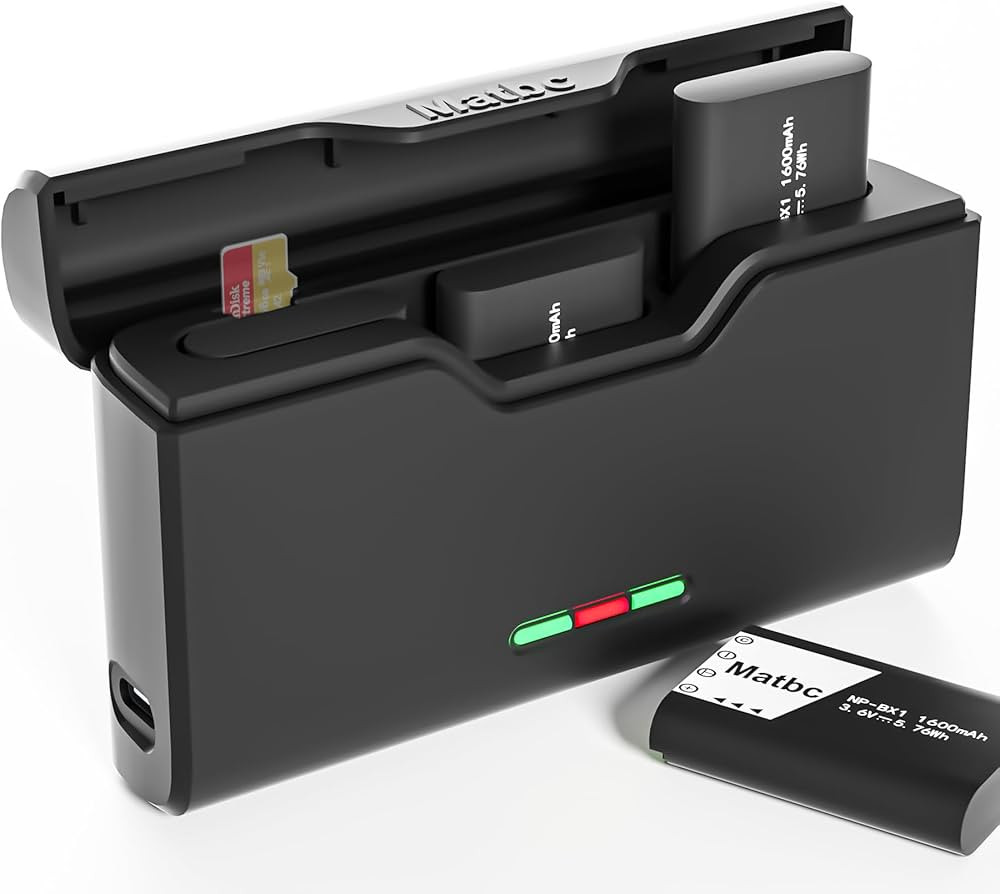 1600mAh Replacement for Sony NP-BX1 Battery 2 Pack and 3-Channel Sony Cybershot Camera Charger Co... | Amazon (US)