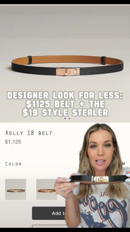 Look for Less: Shop the $1125 Designer Belt or the Similar $20
Style Stealer from Amazon // Shop more stock of the real deal at Hermes.com

#LTKover40 #LTKfindsunder50