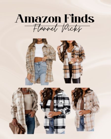 Fall Flannels Amazon Finds 

#LTKHoliday #LTKunder50 #LTKstyletip