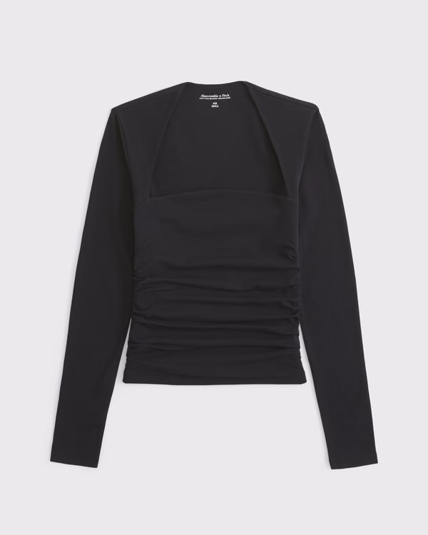 The A&F Ava Long-Sleeve Top | Abercrombie & Fitch (UK)
