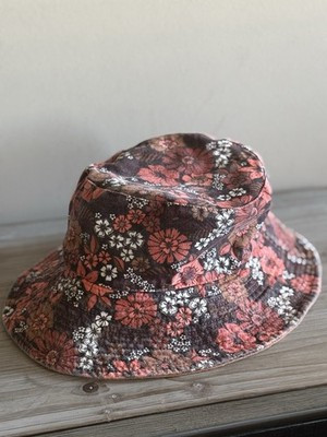 Rubi Floral Pattern Bucket Hat 100% Cotton Women's | eBay US