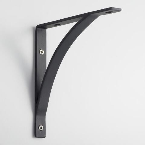 Black Metal Mix & Match Shelf Brackets Set of 2 | World Market