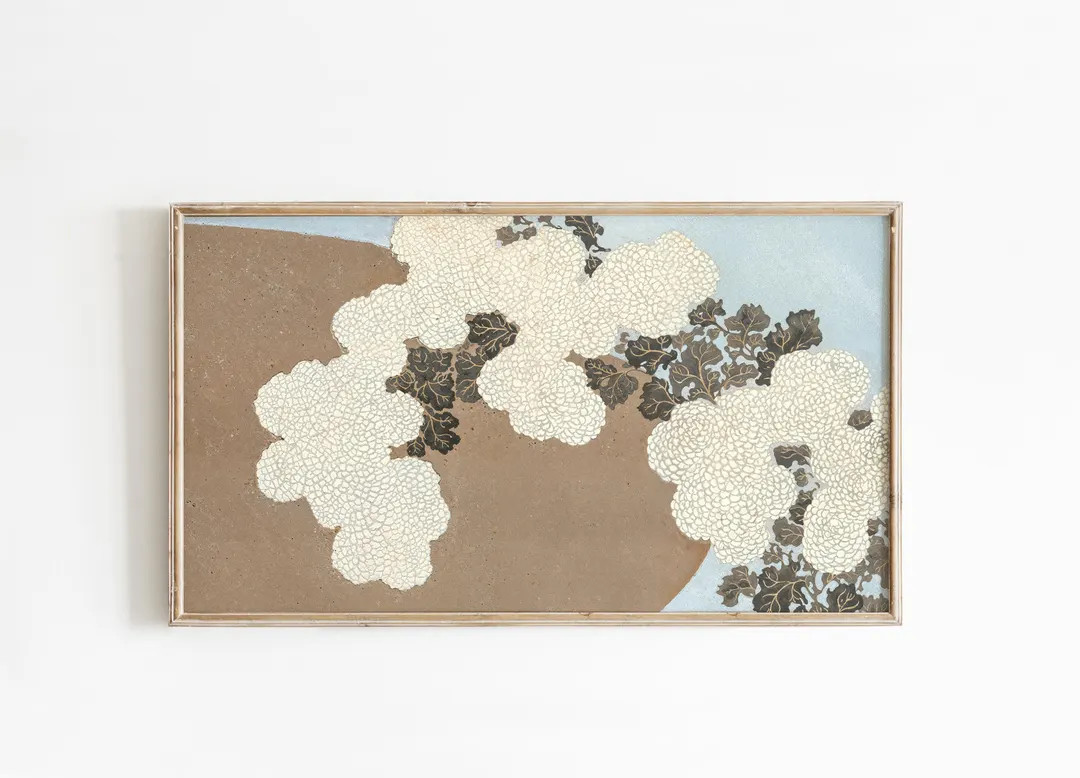 Vintage Hydrangea Painting for Frame TV: Coastal Summer Art | Etsy (US)