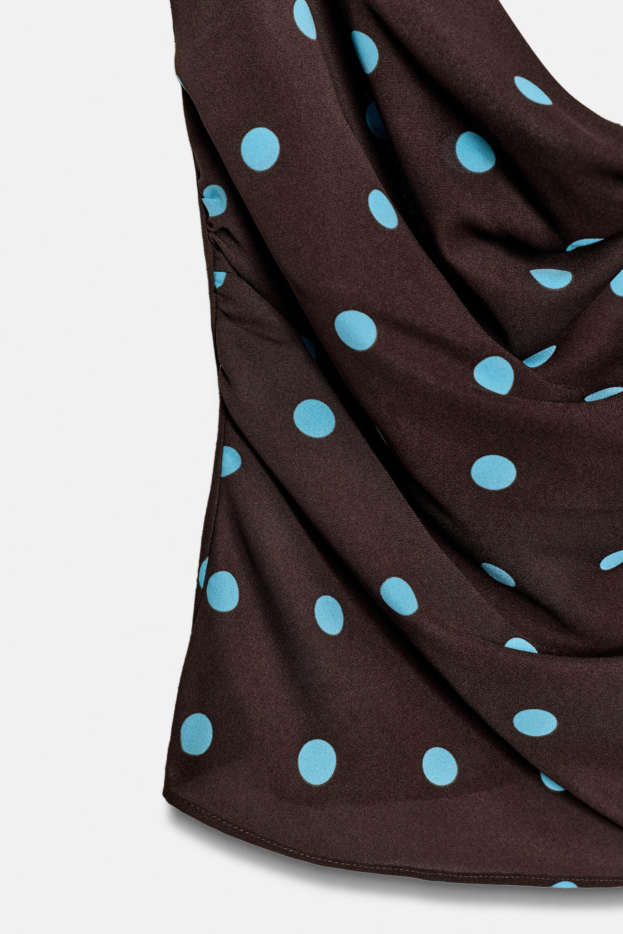 POLKA DOT FLOWING TOP | Zara UK
