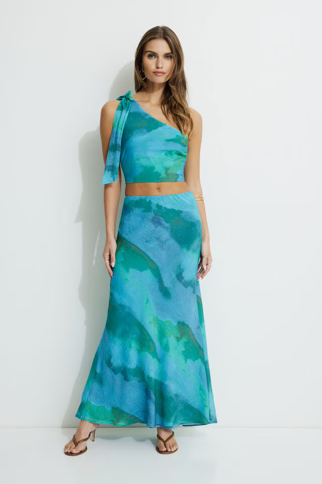 Bow Single Shoulder Tank Top | Dynamite Clothing