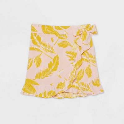 Women's Ruffle Hem Wrap Mini Skirt - Wild Fable™ (Regular & Plus) | Target