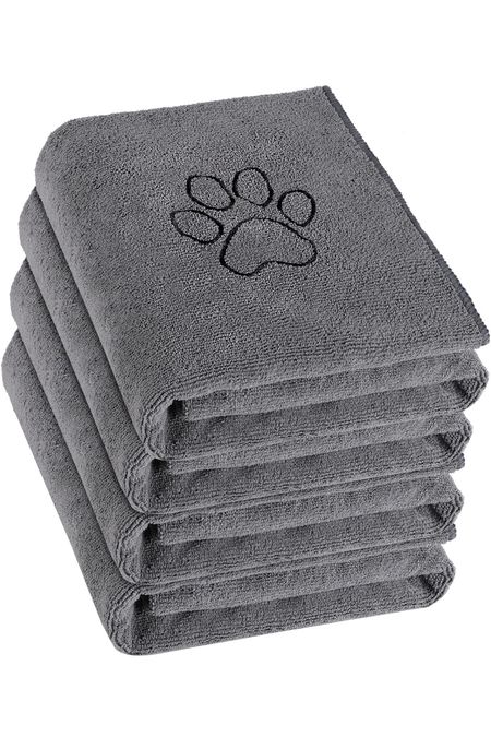 Dog Towels that help dry faster and collect more hair. We have a couple of these we use for our yellow lab, Bella!

#LTKfamily #LTKGiftGuide #LTKhome