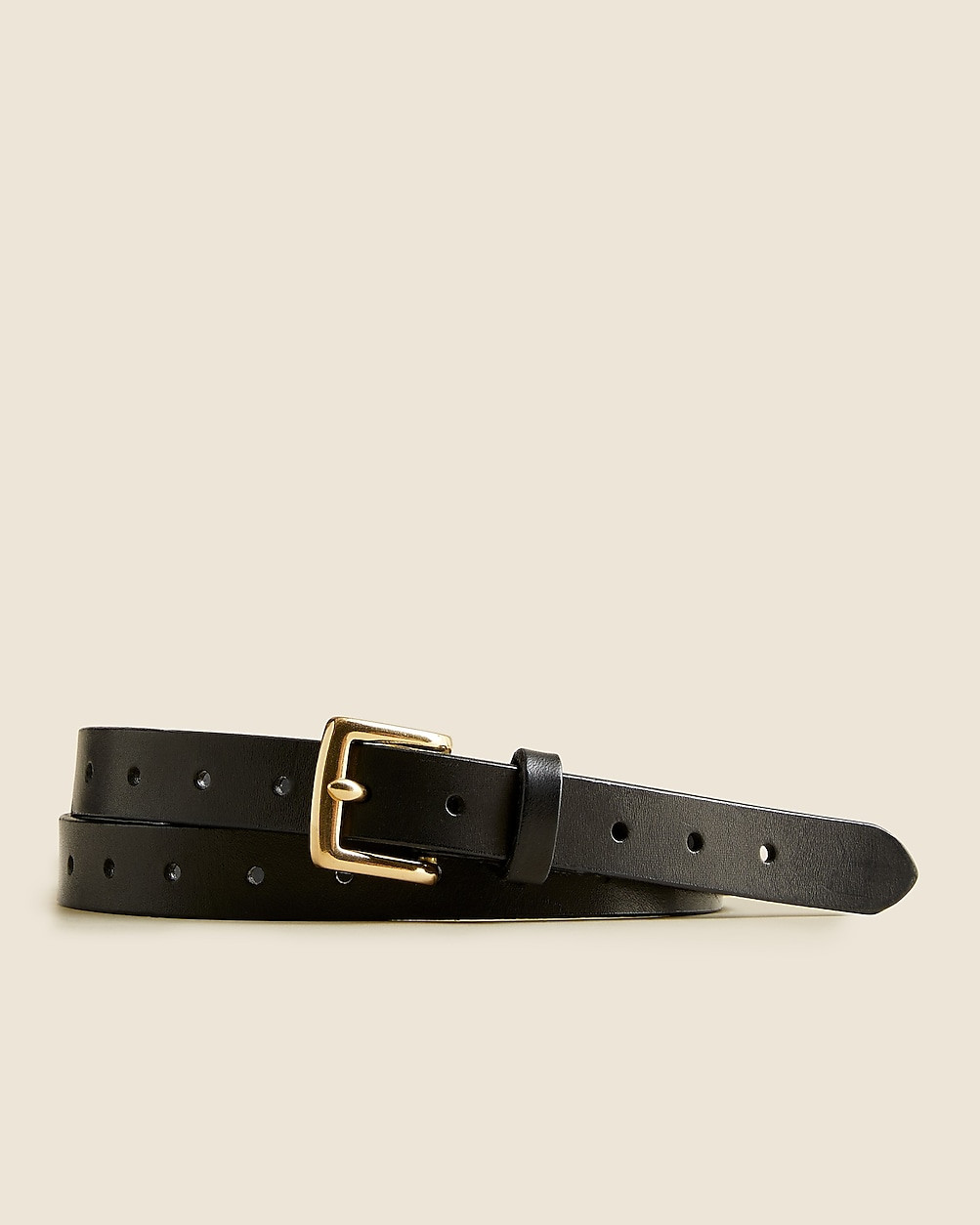 Perforated Italian leather belt | J. Crew US