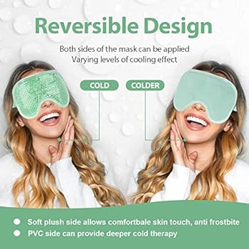 NEWGO Cooling Eye Mask Gel Eye Mask Reusable Cold Eye Mask for Puffy Eyes, Eye Ice Pack Eye Mask ... | Amazon (US)
