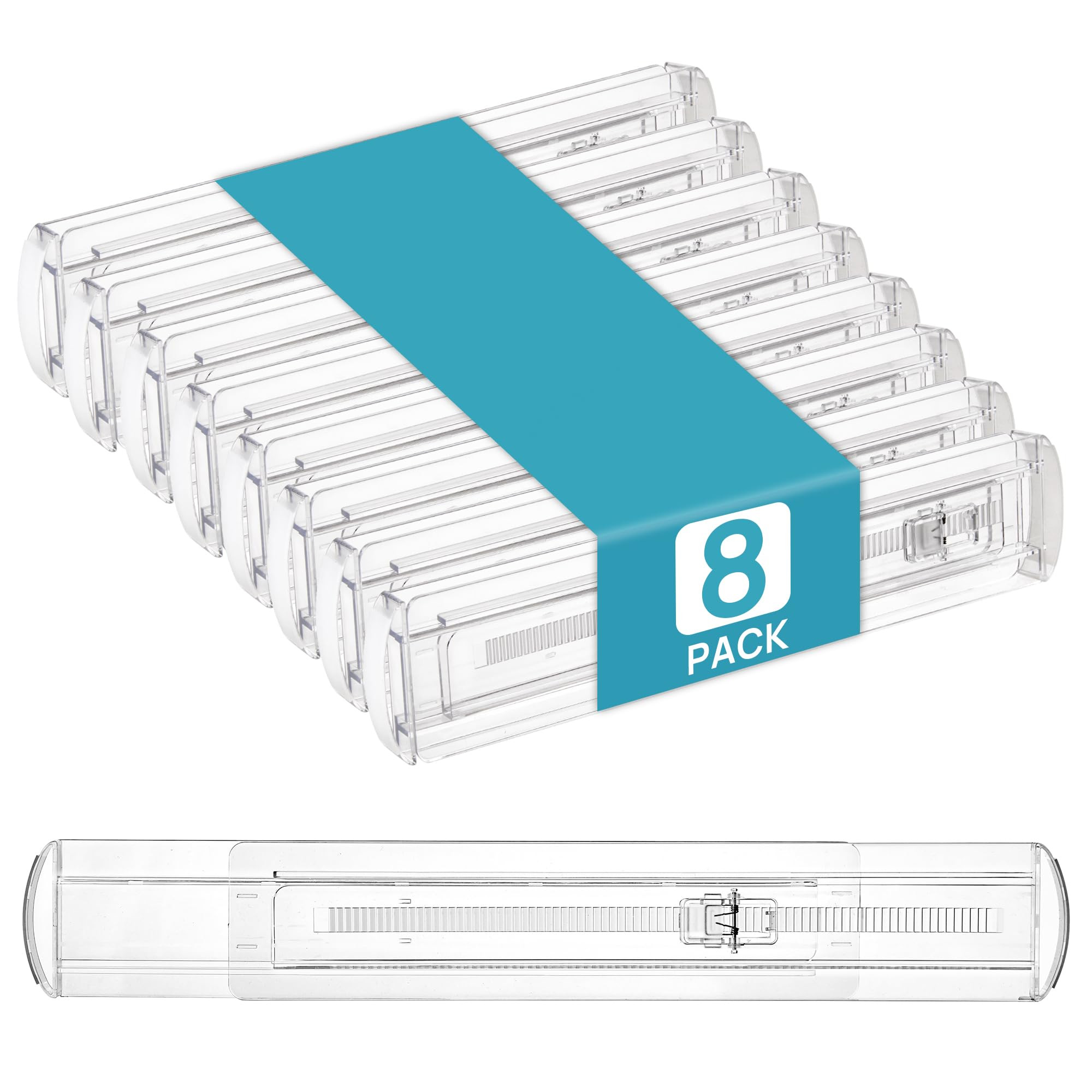 Vtopmart 8 Pack Shallow Drawer Dividers, 2.36" High 12.67"-21.14" Adjustable Expandable Kitchen D... | Amazon (US)