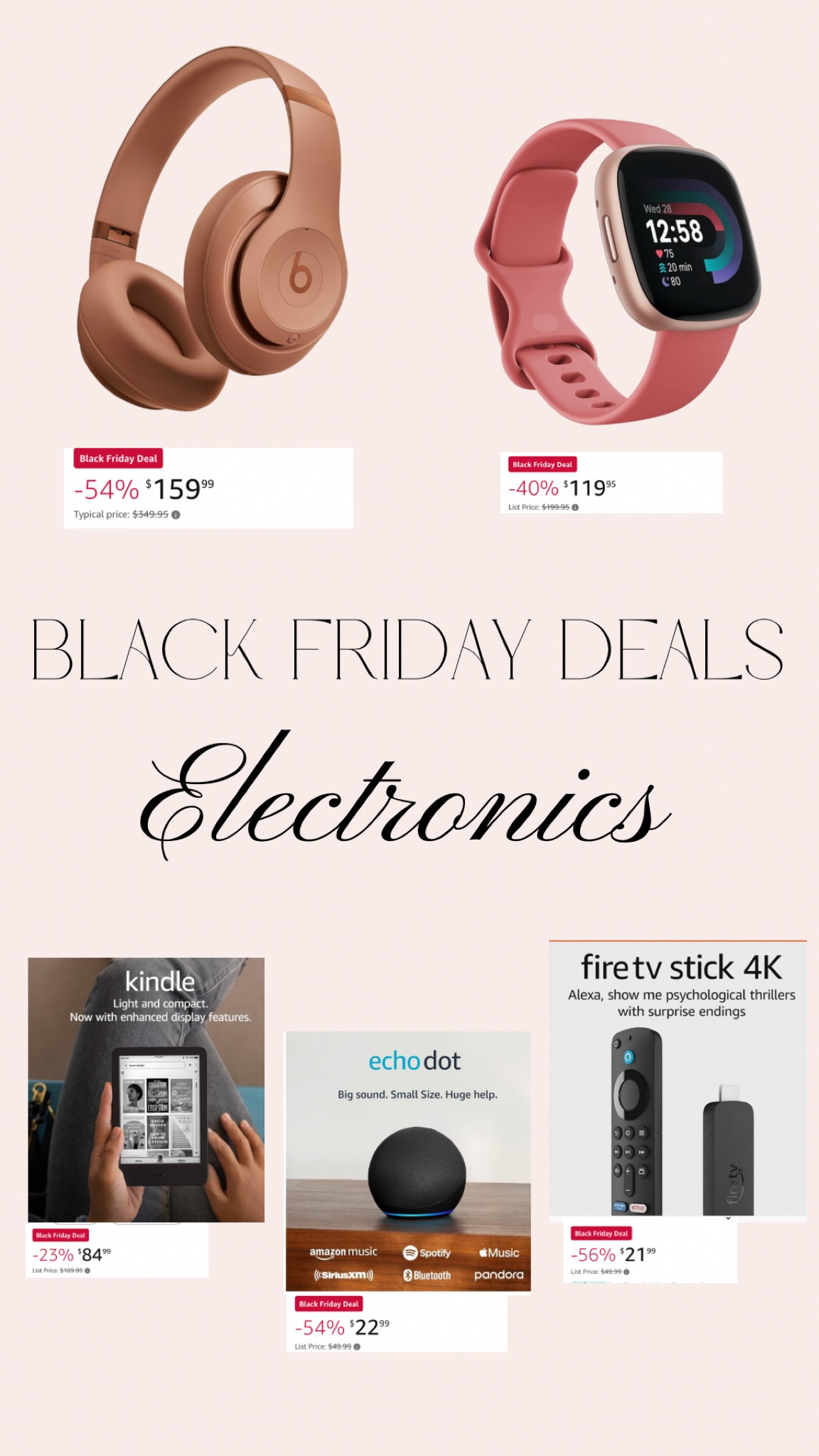 Here are some great Amazon black Friday deals I found on electronics! These would make great gifts!

#LTKGiftGuide #LTKSaleAlert #LTKCyberWeek